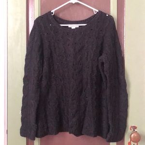 Coldwater Creek chunky wool blend sweater